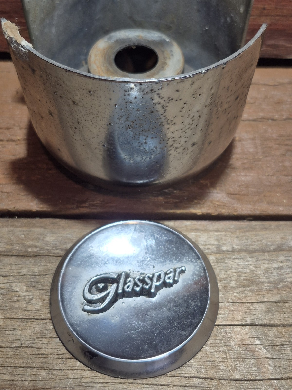 Vintage Glasspar Boat Part Wheel Cap Steering Wheel Speedboat Ski Boat Marine