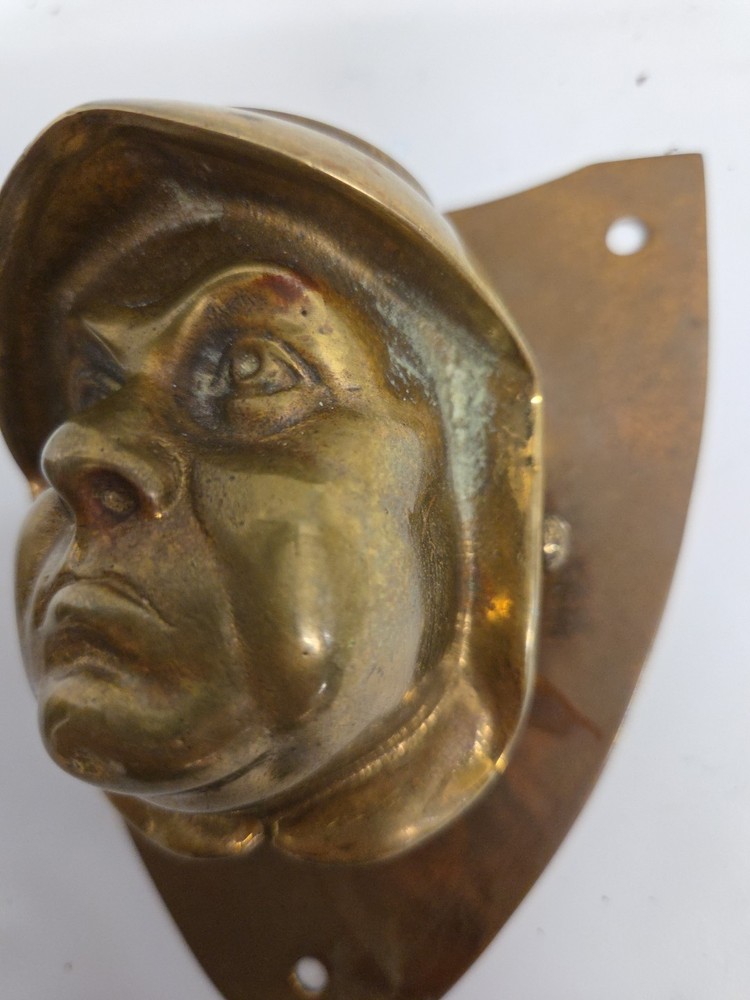 Antique Monk Head Door Knocker Solid Brass ULTRA RARE ITEM