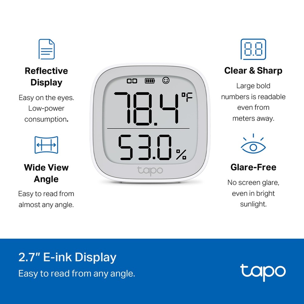 TP-Link Tapo Temperature and Humidity Sensor Kit: T315 +...