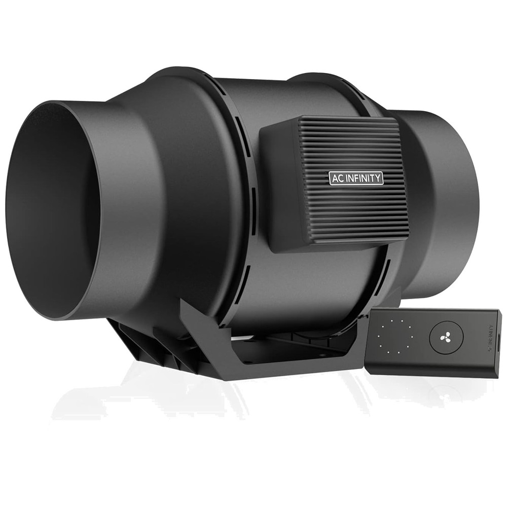 CLOUDLINE A6 6-Inch Quiet Inline Duct Fan - 10-Speed Controller for Hydroponics