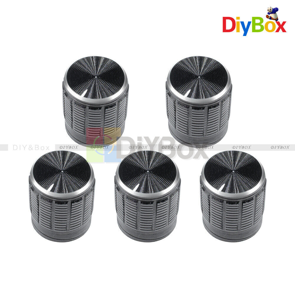 20PCS Useful Volume Control Rotary Knobs For 6mm Dia Knurled Shaft Potentiometer