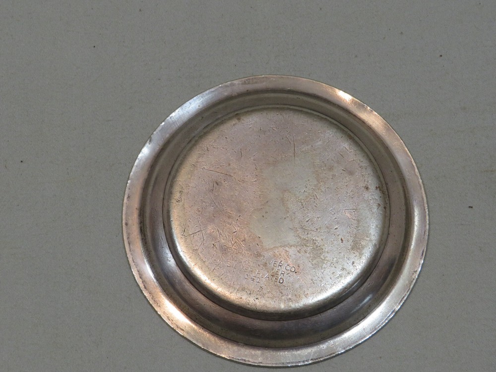 Vintage Gotham Silver Co Nickel Silver Silver Plated #141 Small Dish "Childs"