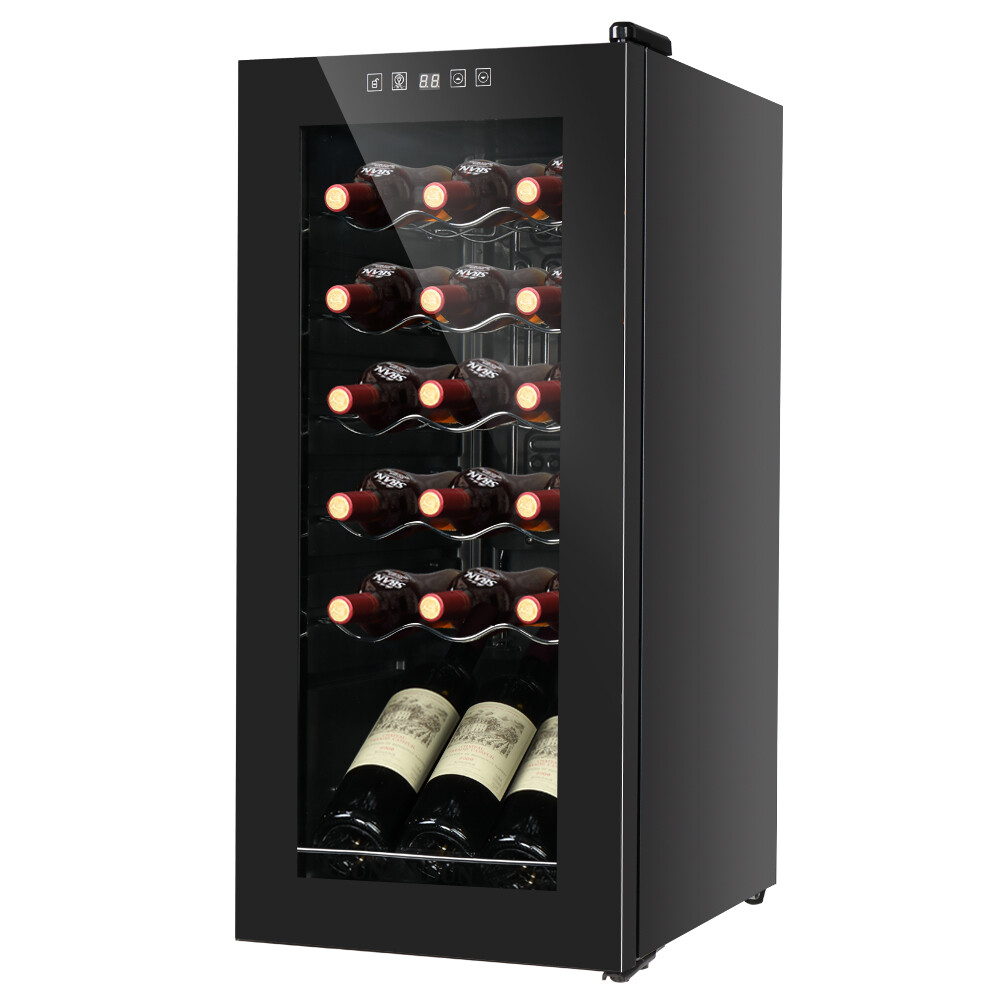 18 Bottle Wine Cooler Fridge Beverage Chiller with Temperature Control