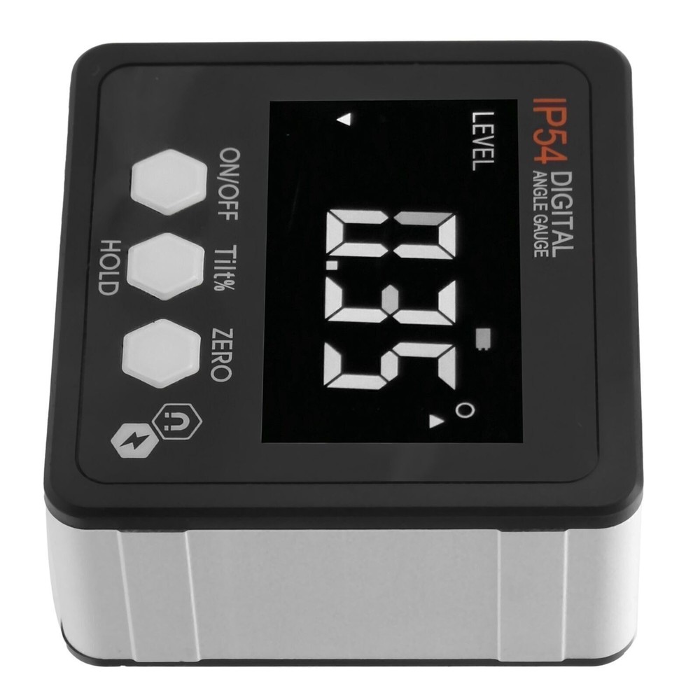 Digital Angle Gauge LCD Protractor Inclinometer Inclination Box 4x90° IP54