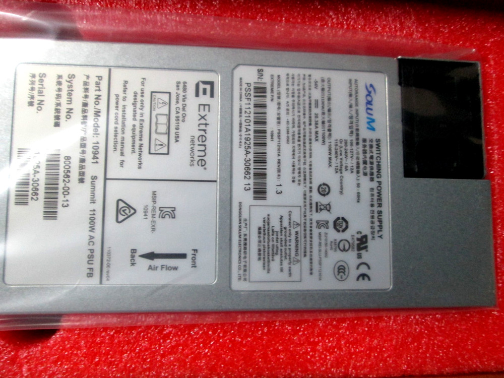 NEW - Extreme Networks 10941 - AC Power Supply Module