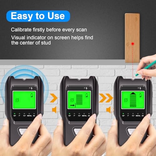 Stud Finder Wall Scanner, 5 in 1 Multifunction Stud Locator with Upgraded