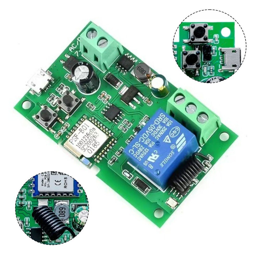 Remote Control Smart Switch Relay Module for EWELINK 5V732V Inching SelfLock