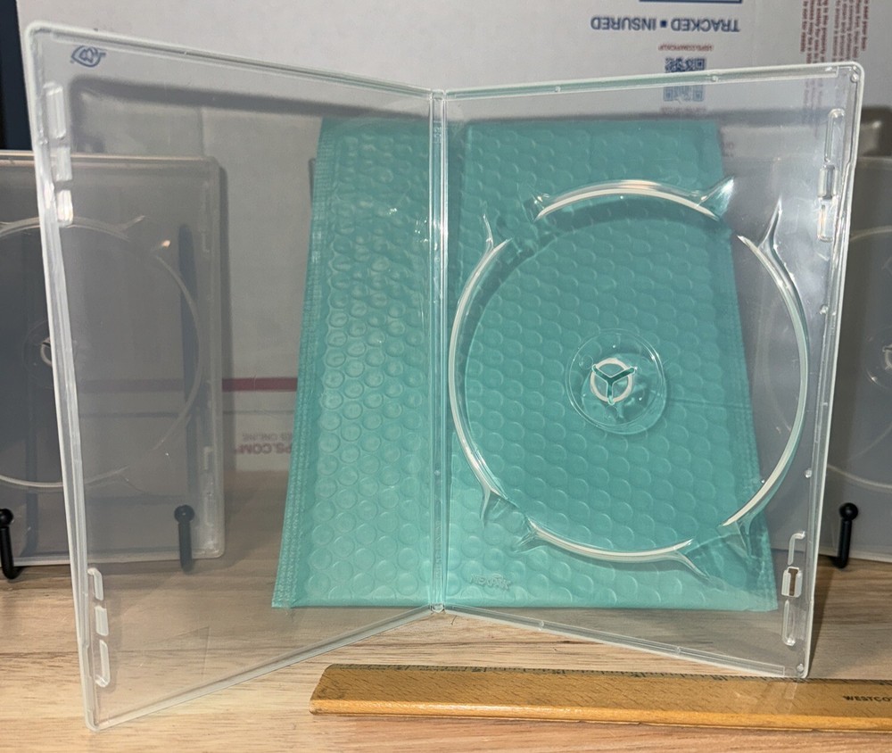5 TRANSPARENT 1 Disc Skinny DVD , Replacement Cases