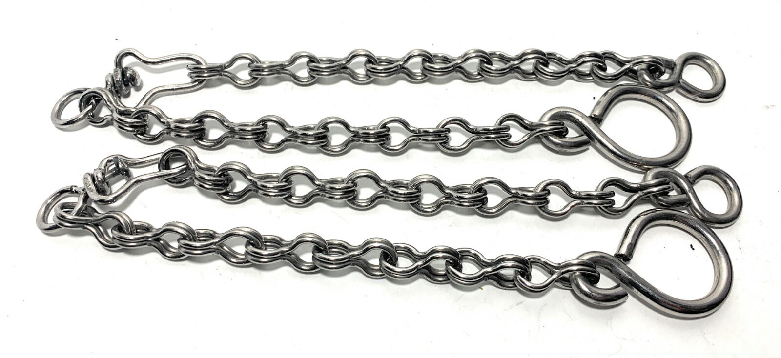 STAINLESS STEEL  HORSE BIT CHAINS, CADENILLAS PARA FRENO ACERO INOXIDABLE, TACK