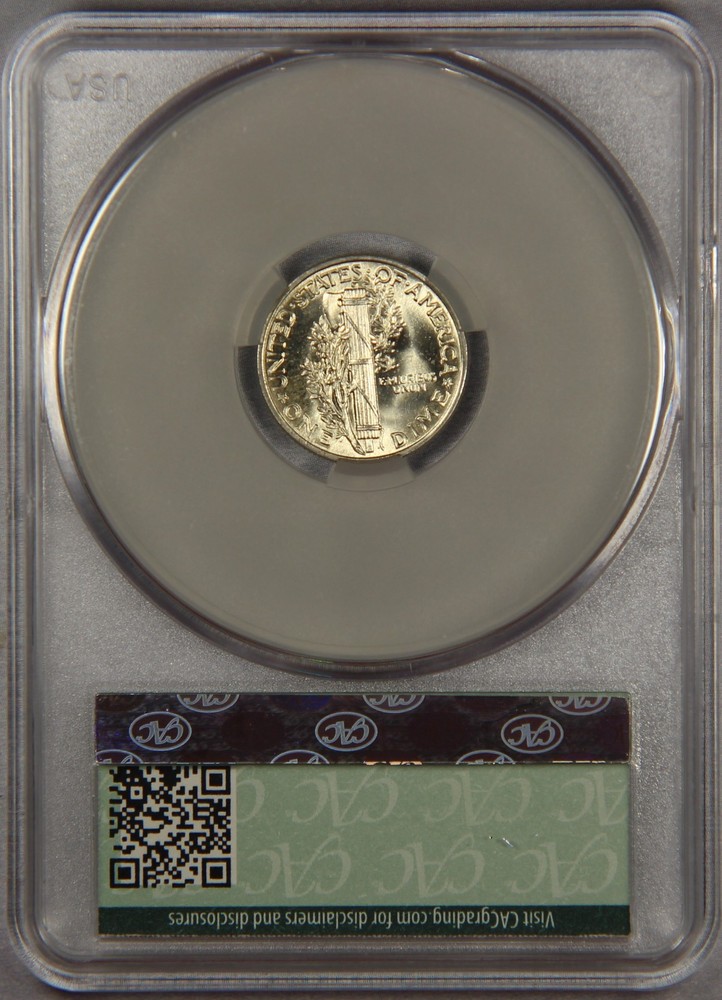 1942 Mercury Dime CAC MS66 FB 10c