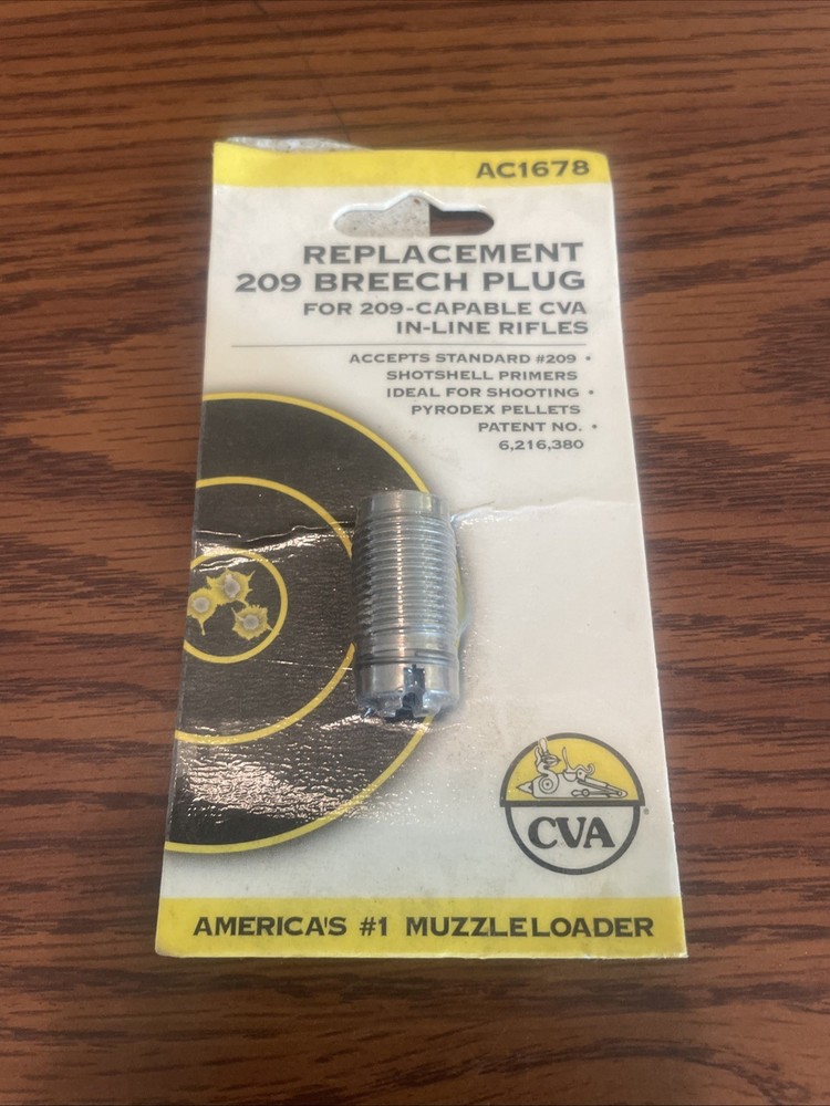 CVA Replacement 209 Breech Plug AC1678 NEW
