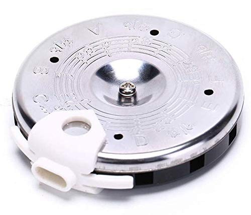 Pitch Pipe Tuner A Precise 13 Note Chromatic C-C Scale From Chrome, Metallic