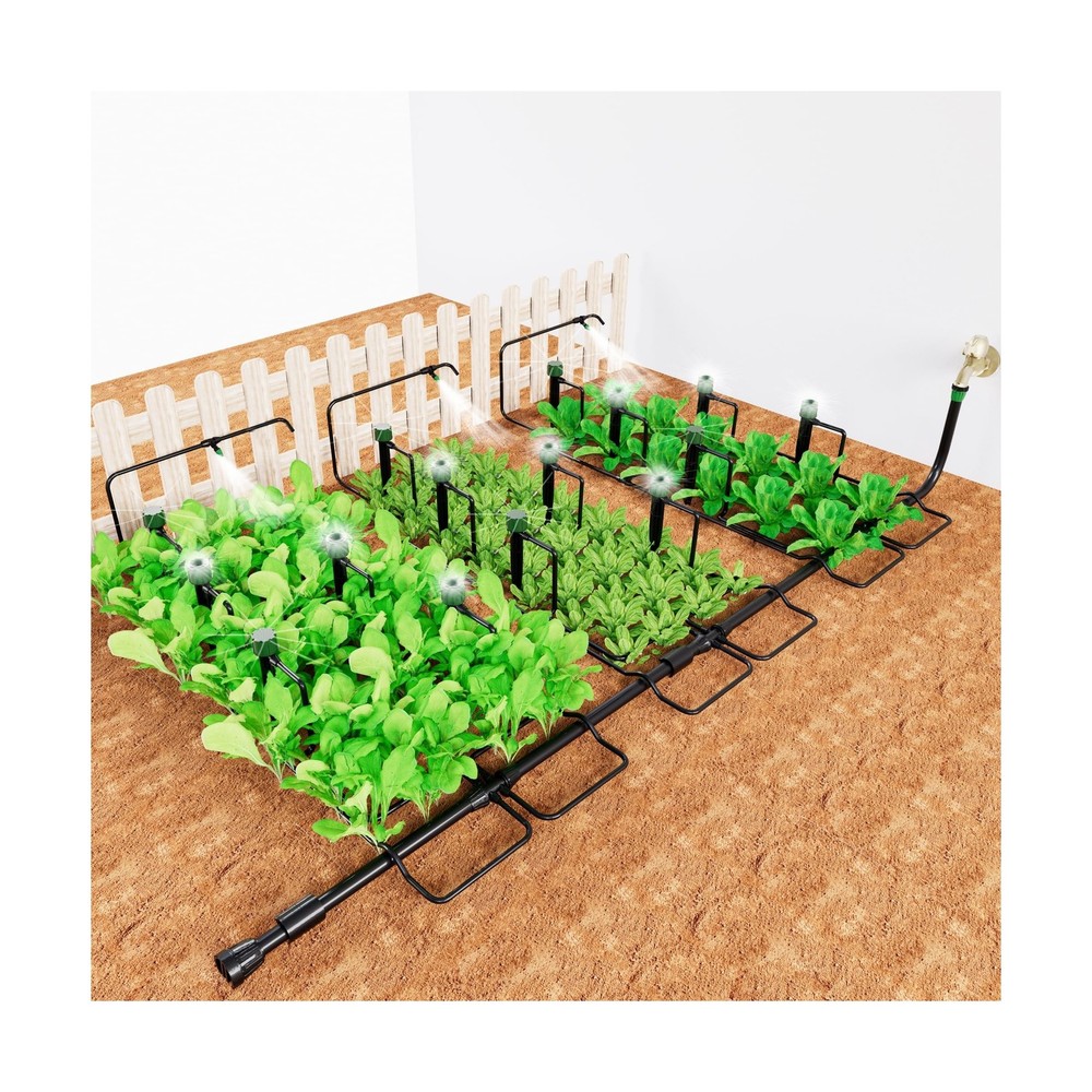 Leak-Proof Drip Irrigation Kit,Quick Connect Irrigation System, Lock Barbed G...