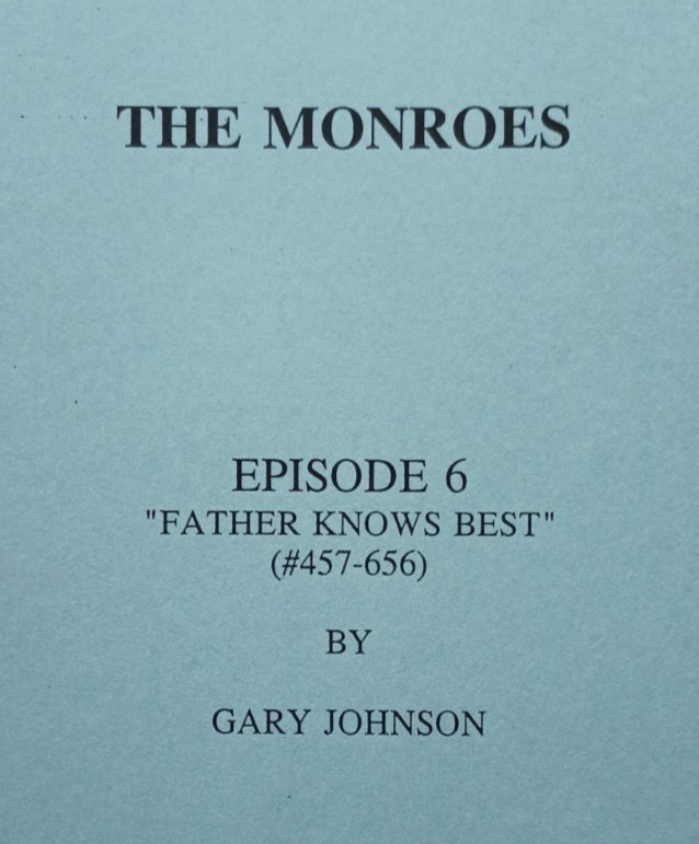 THE MONROES (1995) TV Soap Opera Scripts & Production Binder William Devane