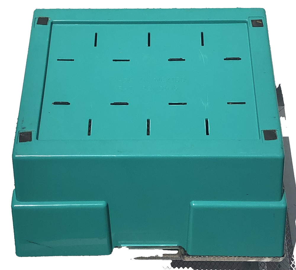 MediaMate Floppy Disk Storage Box Container Organizer Holder Case 8.5" Turquoise