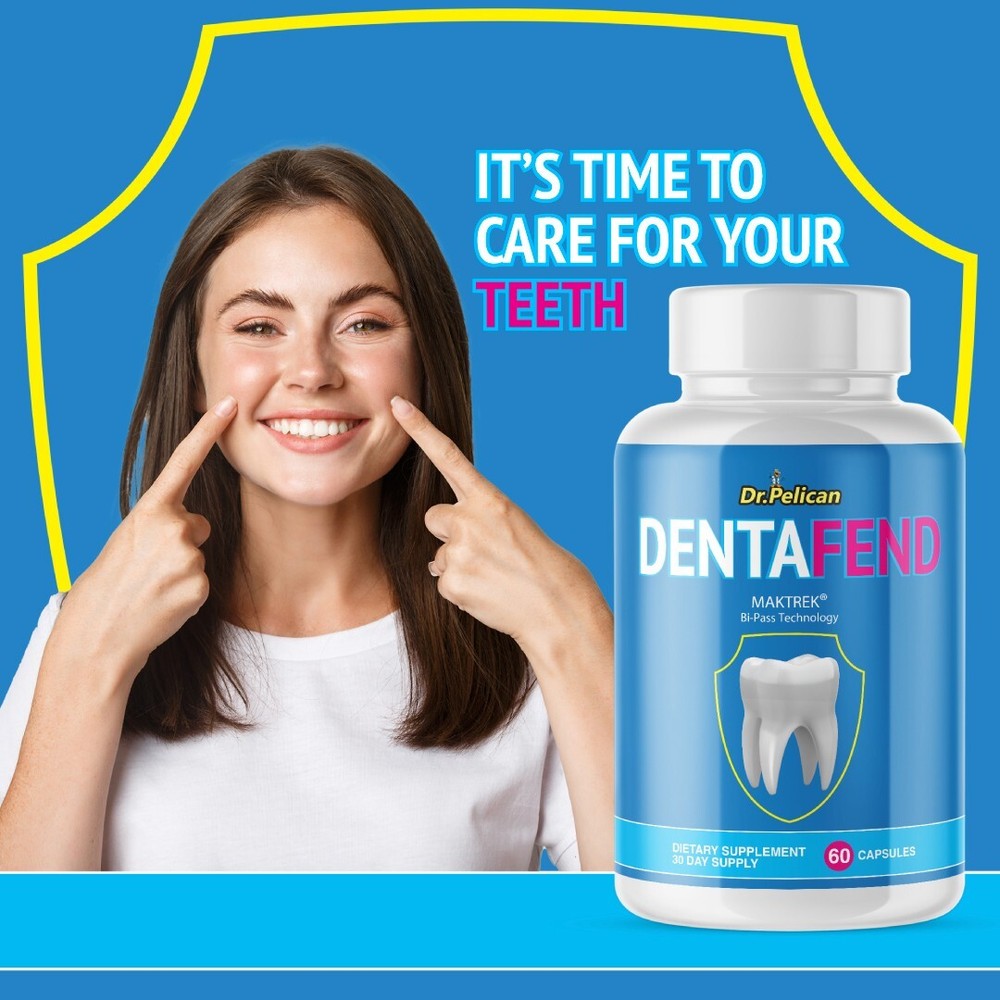 Dentafend- Oral & Digestive Support- 5 Bottles- 300 Capsules