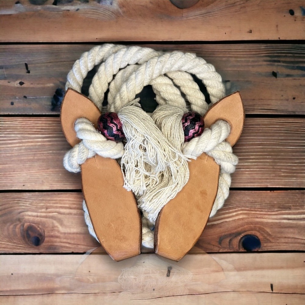 3/4” Cotton Mecate’ Twisted Reins Kangaroo Knots