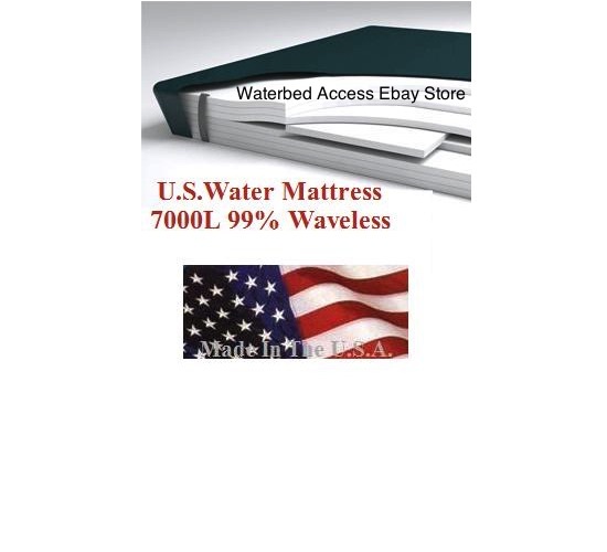 California King 99% Waveless Waterbed Mattress with 12 Mil Safety Liner