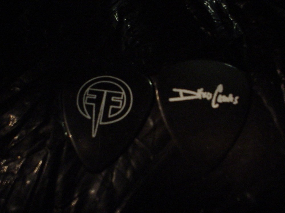 FEAR FACTORY Dino Signature & FF Logo 1998 Obsolete Tour Concert Guitar Pick