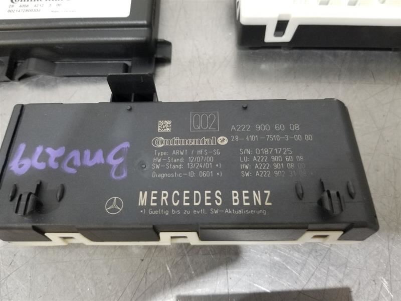 15 2015 MERCEDES S550 SEDAN CONTROL MODULE SET LESS SRS