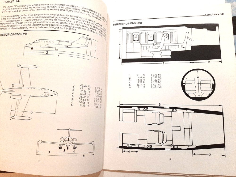 Gates Learjet 24F Brochure & Performance Guide & Reference Guide Century III