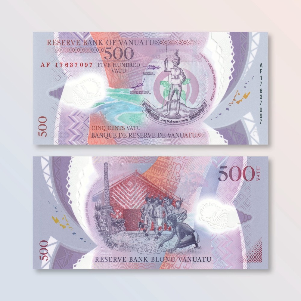 Vanuatu 500 Vatu, 2017, Polymer, B209a, P18, UNC