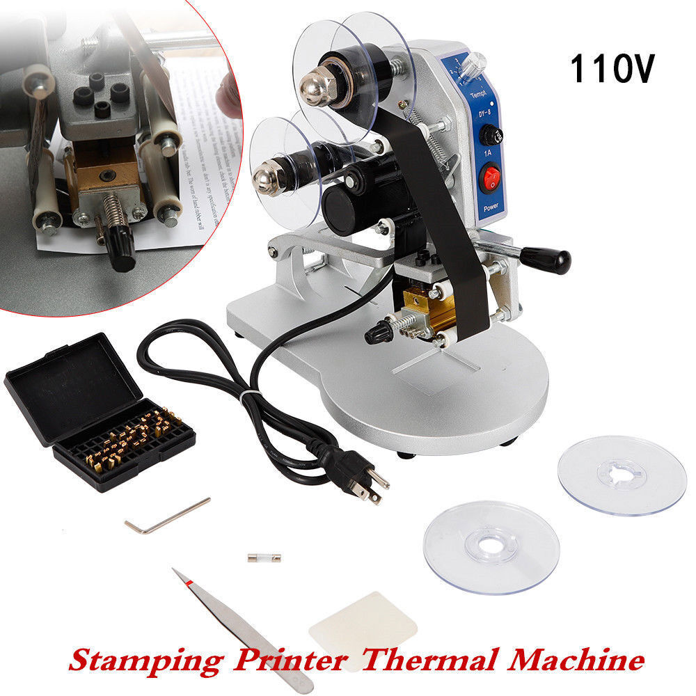 Manual Hot Foil Stamping Machine Ribbon Coding Date Batch Character Code Printer