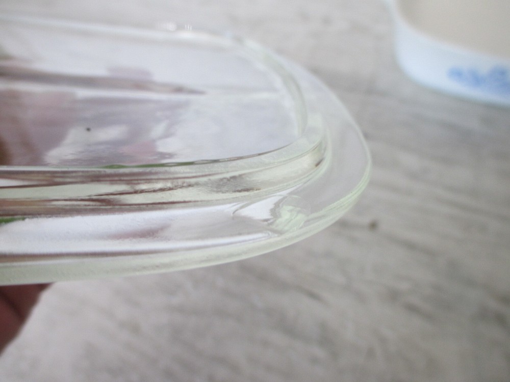 Vintage Corning Ware Blue Cornflower P-1-B Baking Dish w/ Pyrex Lid