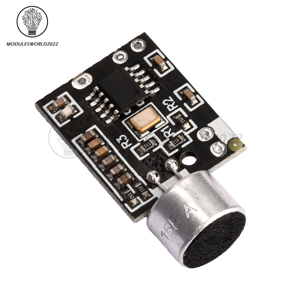Wireless Microphone FM 88.7MHz Transmitter Module Support Dual-channel Stereo