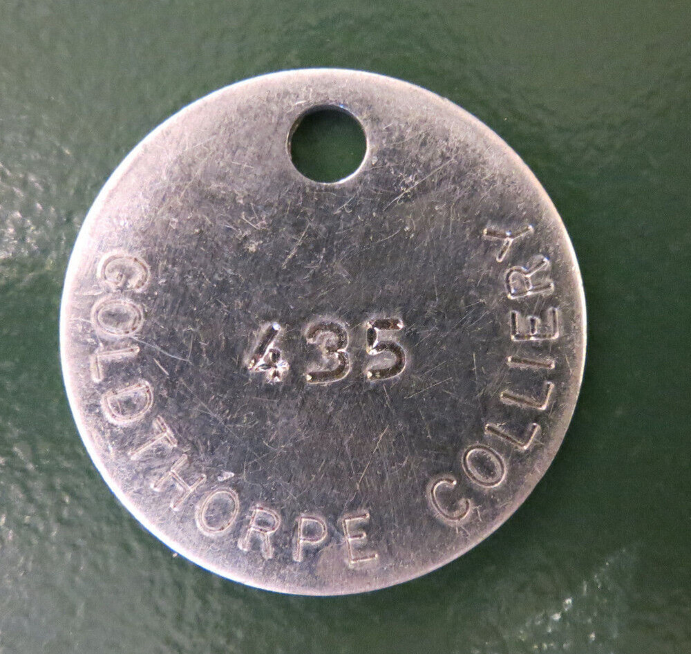 GOLDTHORPE Colliery Pit Check - marked GOLDTHORPE COLLIERY 435