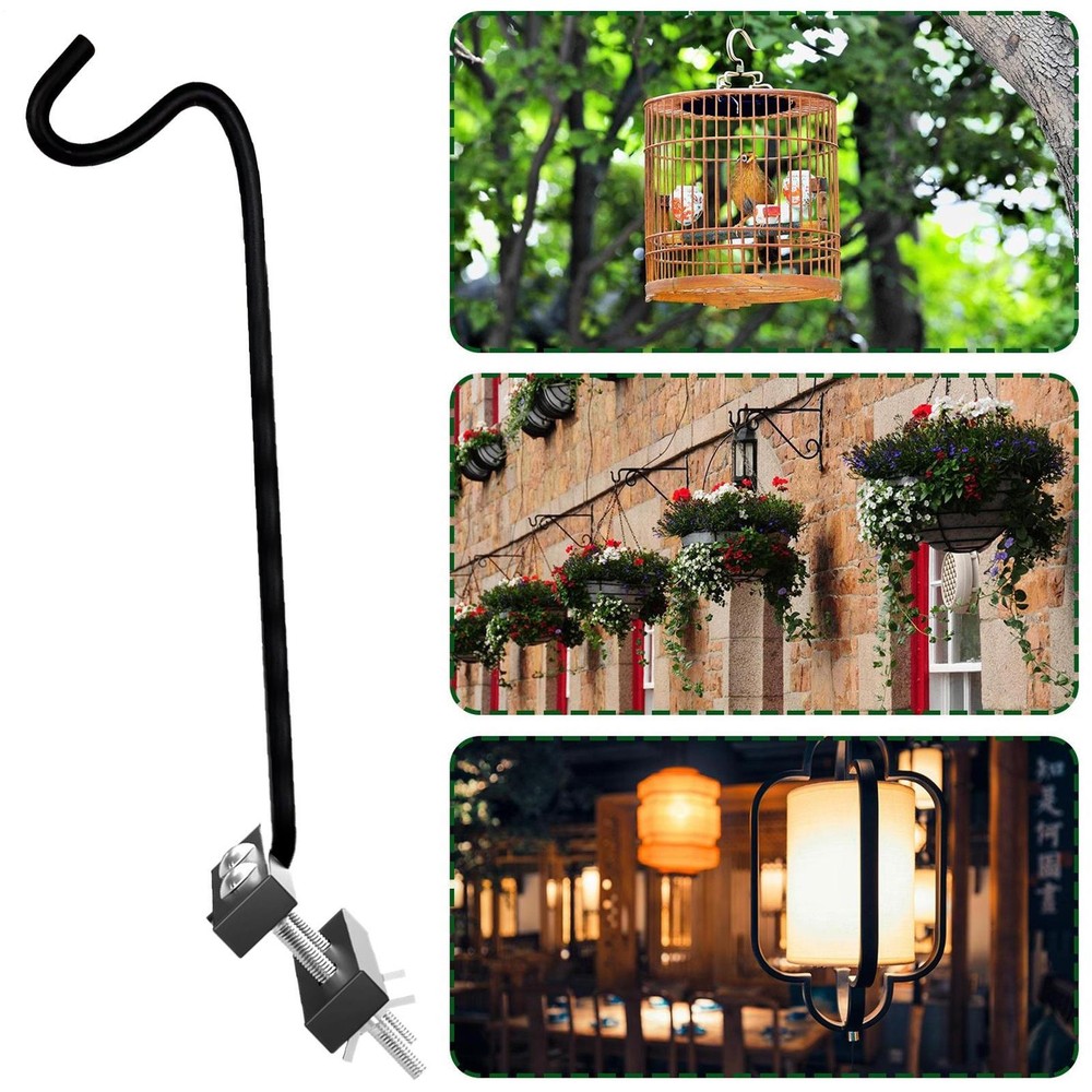 Bird Feeder Pole Outdoor Decor Plant Hook Space Saving Bird Feeder