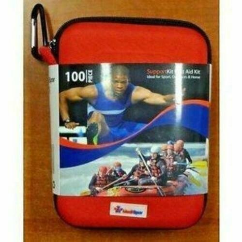 Medispor 100-piece essential First Aid Kit Red Hard Case