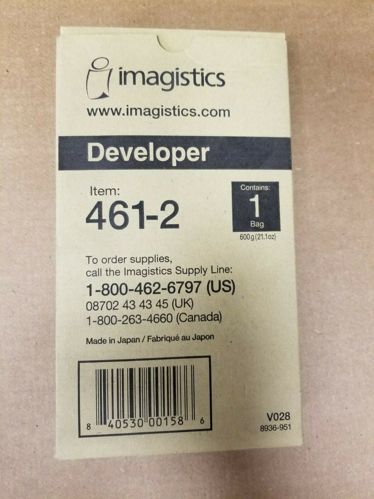 Genuine NEW Oce Imagistics Developer 461-2