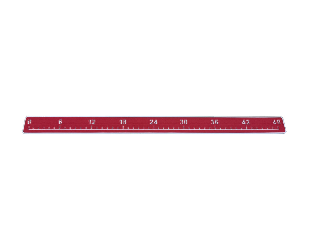 SeaDek® 48" Fish Ruler | Red over Cool Gray
