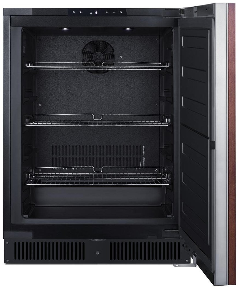 Summit ALFZ53IF 24"W 3.7 Cu. Ft. Built-In Panel Ready Upright - Panel Ready