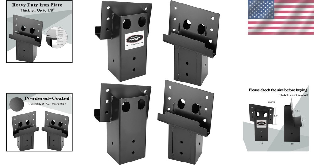 Versatile Heavy-Duty Outdoor Brackets for Deer Stands & Construction Projects