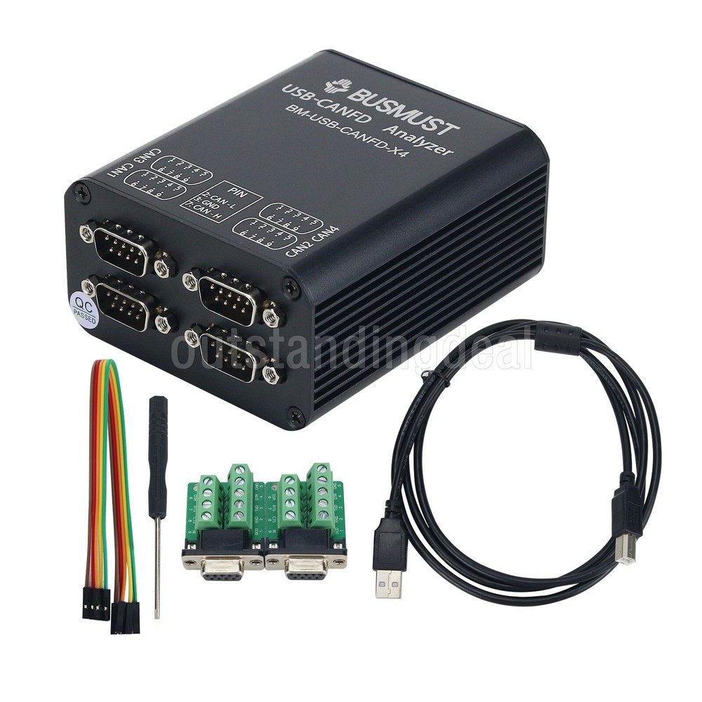 4 Channel CANFD Analyzer USB to CANFD Busmaster Upper Computer os67