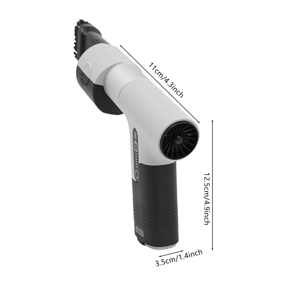 150W Grey Compressed Air Duster Tiny Electric Cleaner Rechargeable Air Blower