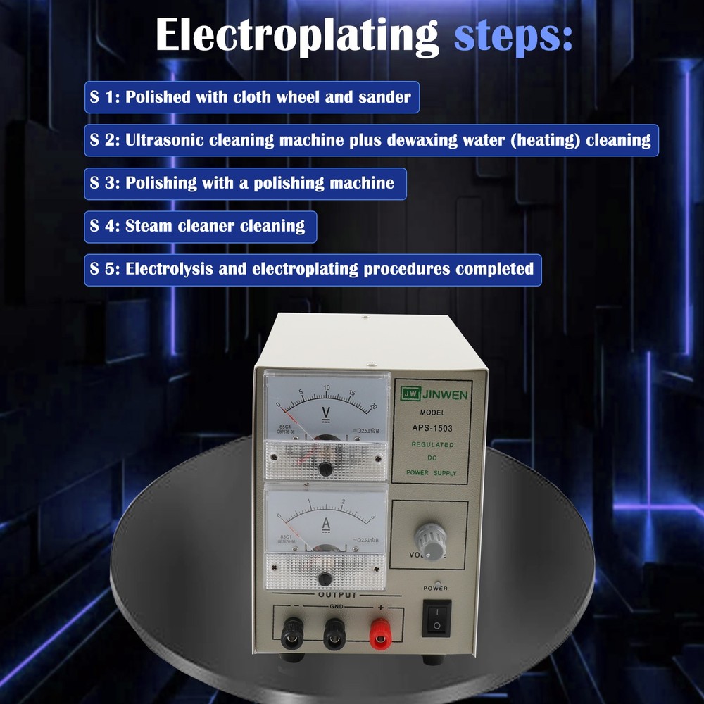 3A Gold Plating Kit Machine Jewelry Plater Electroplating Silver Plating Machine