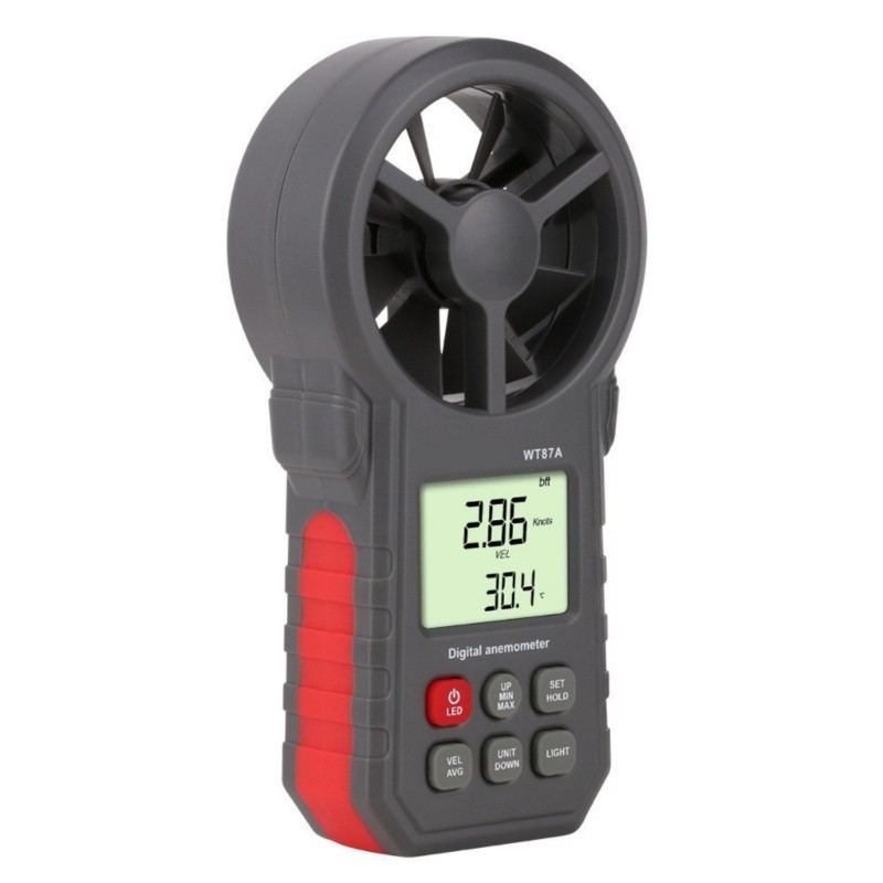 Handheld Digital Anemometer for Outdoor Wind Speeds and Temperature