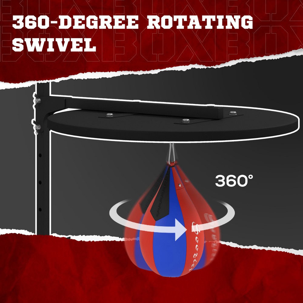 Soozier Wall Mounted Speed Bag Platform, Height Adjustable Punching Bag