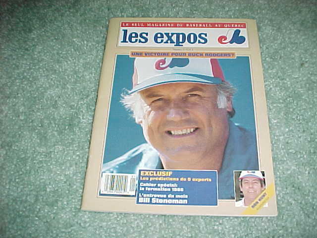 1988 Montreal Expos Baseball Program Buck Rogers Cover