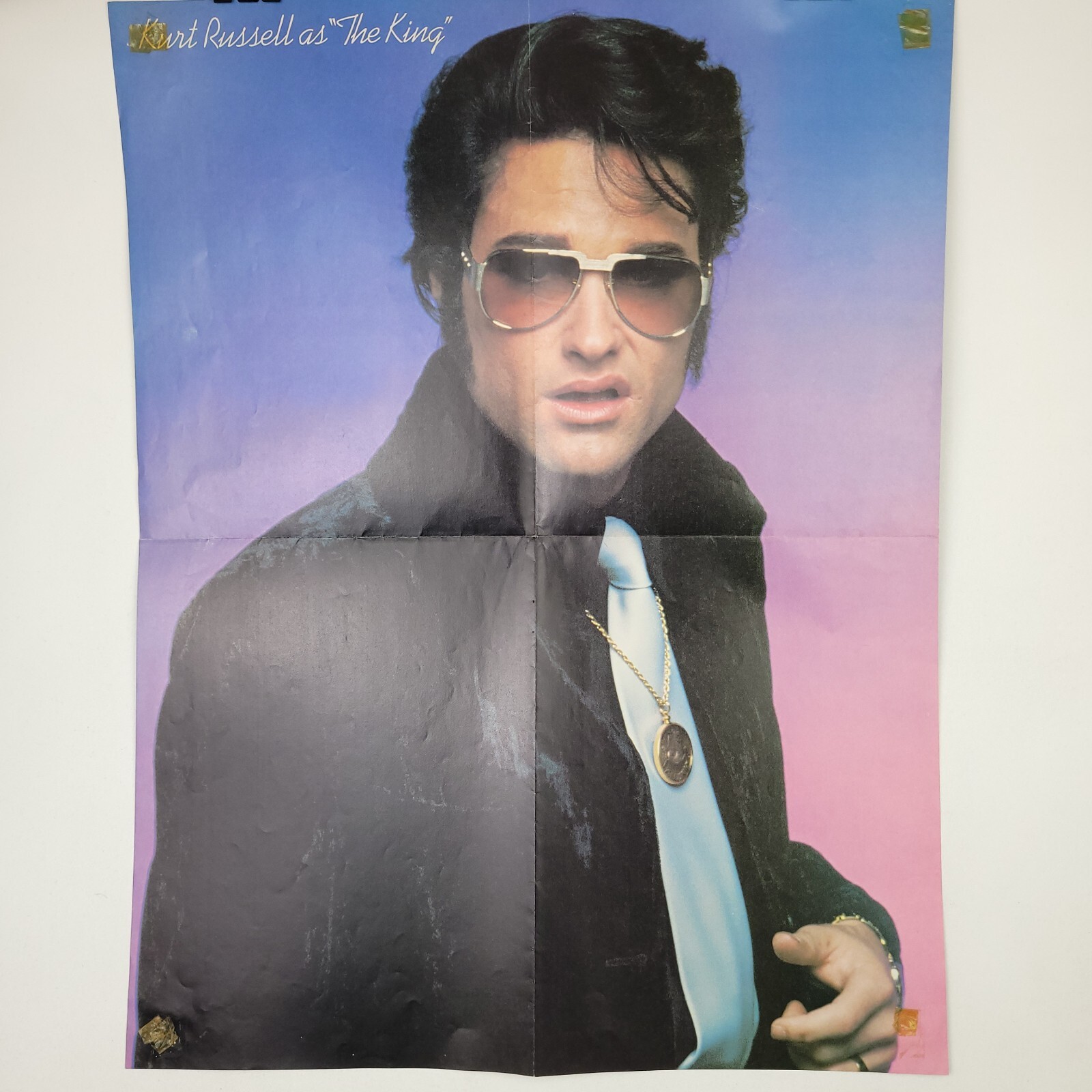 Elvis Presley Hawaii & Kurt Russell Double-Sided Poster 20.5x16