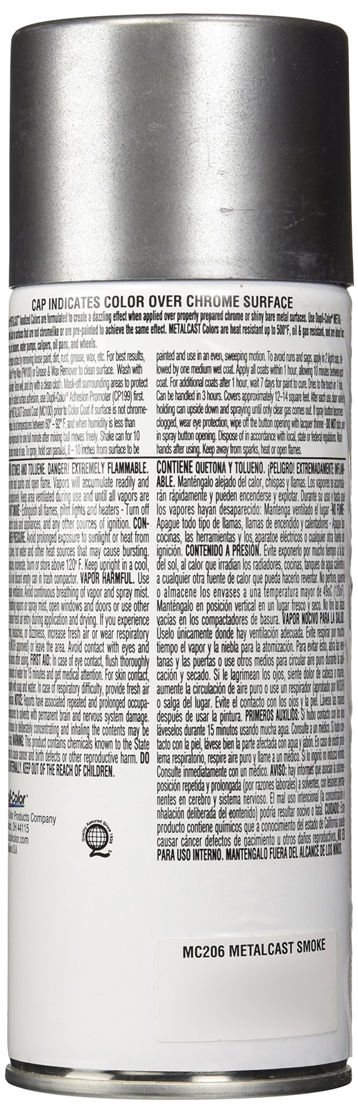 Dupli-Color MC206 Metalcast Automotive Spray Paint - Black Smoke Anodized...