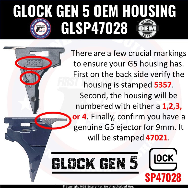 Glock 19 Lower Part Kit Gen 5 OEM G19 LPK Complete