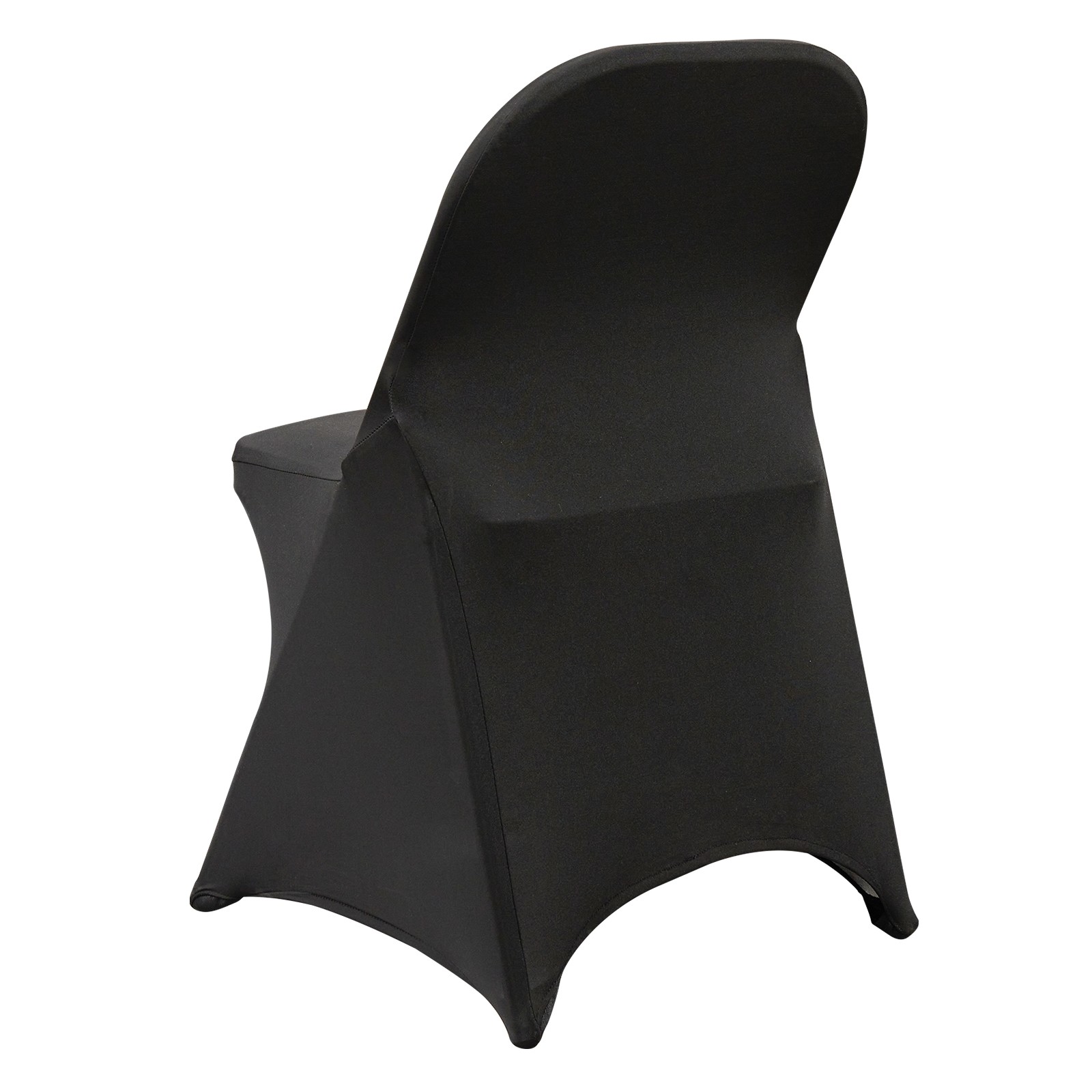 VEVOR 50PCS Black Stretch Spandex Folding Chair Covers for Wedding Party Dining