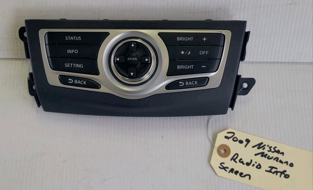 2009 MURANO SCREEN INFO SWITCH PANEL