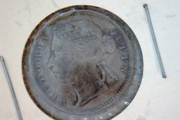 Straits Settlements 1895 10 Cents .850 SILVER