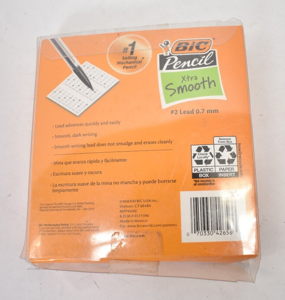 Bic Xtra-Smooth Mechanical Pencils Medium Point .7mm MPP40MJ Assortment
