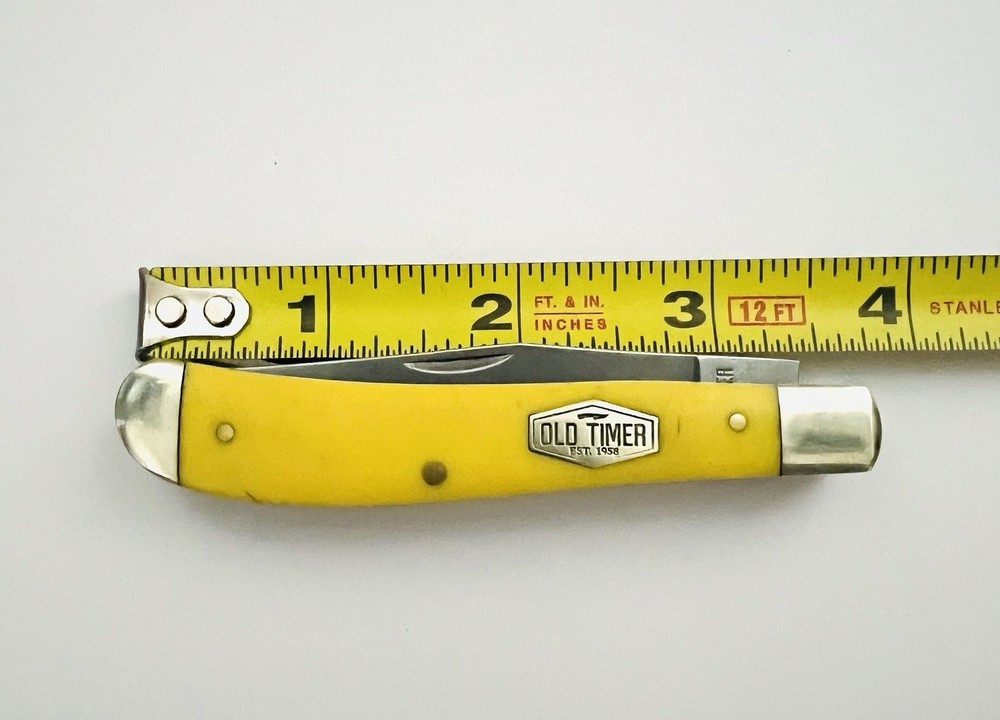 Schrade Old Timer Pocket Knife | Yellow | Model 940TY